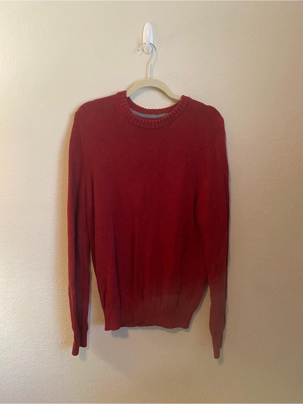 Men's Red Crewneck Sweater